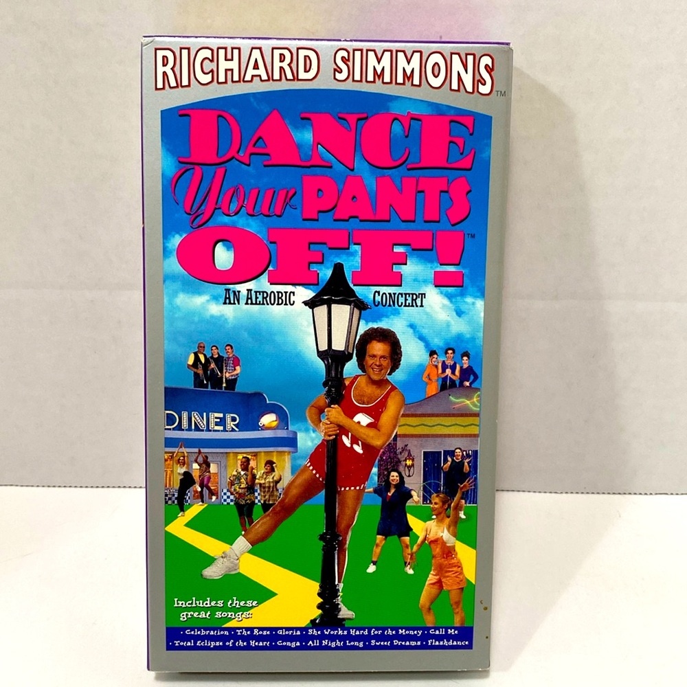 RICHARD SIMMONS DANCE YOUR PANTS OFF VHS CASSETTE